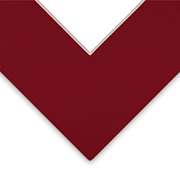 Closeup of Bainbridge Novacore Matboard - Fireball Red