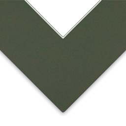 Closeup of Bainbridge Novacore Matboard - Forest Green