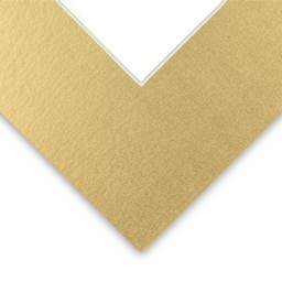 Closeup of Bainbridge Novacore Matboard - Metallic Gold