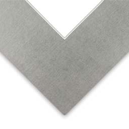 Closeup of Bainbridge Novacore Matboard - Metallic Silver