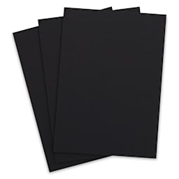Crescent Textured Black Art Boards - Pkg of 3, 5" x 7"