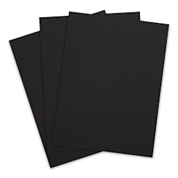 Crescent Textured Black Art Boards - Pkg of 3, 9" x 12"