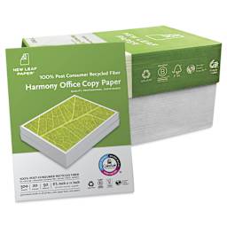 Harmony Office Copy Paper - 8-1/2" x 11", Pkg of 4000, 8 Reams