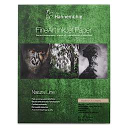 Hahnemühle Bamboo Gloss Baryta FineArt Inkjet Paper - 8-1/2" x 11", Pkg of 25, front of packaging