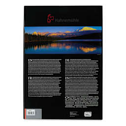 Hahnemühle Baryta Satin FineArt Inkjet Paper - 13" x 19", Pkg of 25, back of packaging