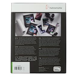 Hahnemühle Photo Pearl 310 Inkjet Paper - 8-1/2" x 11", Pkg of 25, back of packaging
