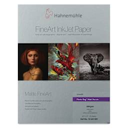 Hahnemühle Photo Rag Matt Baryta FineArt Inkjet Paper - 8-1/2" x 11", Pkg of 25, front of packaging