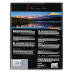 Hahnemühle Photo Rag Metallic FineArt Inkjet Paper - 8-1/2" x 11", Pkg of 25, back of packaging
