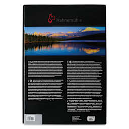 Hahnemühle Photo Rag Metallic FineArt Inkjet Paper - 13" x 19", Pkg of 25, back of packaging