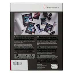 Hahnemühle Photo Silk Baryta X 310 Inkjet Photo Paper - 8-1/2" x 11", Pkg of 25, back of packaging