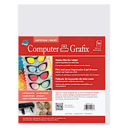 Grafix Matte Inkjet Film - Pkg of 50, 8-1/2" x 11"
