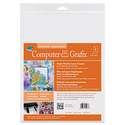 Grafix Laser Film - Matte, 8-1/2" x 11", Pkg of 6