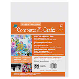 Grafix Laser Film - Matte, 8-1/2" x 11", Pkg of 50