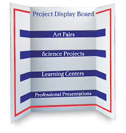 Pacon Project Trifold Display Board - 36" x 48", White