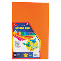 Hygloss Bright Tag Pack - 11" x 17", Pkg of 48, front of the packaging