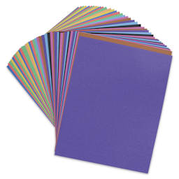 Pacon Railroad Board - 22" x 28" x 4 Ply, Assorted, 50 Sheets