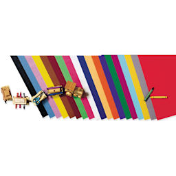 Pacon Railroad Board, 4-Ply, 22 in x 28 in, 25 Sheets, White