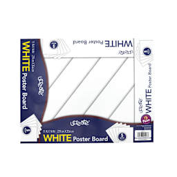 Pacon Poster Board 5-Sheet Pack, 11 in x 15 in, White