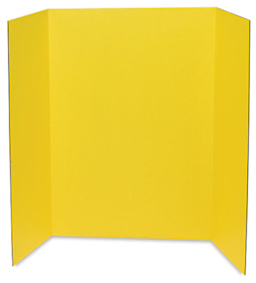 Pacon Colored Trifold Presentation Board - 48" x 36", Yellow