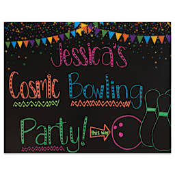 Pacon Ucreate Premium Pennant Poster Board - Single Sheet (front of board with writing example)