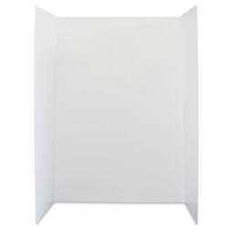 Flipside Plastic Tri-Fold Board - White, 36" x 48"