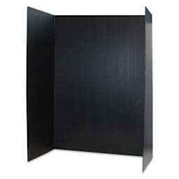 Flipside Plastic Tri-Fold Board - Black, 36" x 48"