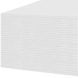 White Foam Board - 48" x 96" x 3/16", Pkg of 25