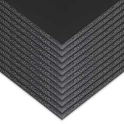 Blackcore Foam Board Pack - 48" x 96" x 1/2", Black, Pkg of 10