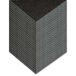 Blackcore Foam Board Pack - 48" x 96" x 3/16", Black, Pkg of 25