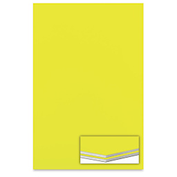 Colored Foamboard - 20" x 30" x 3/16", Yellow, Single Sheet