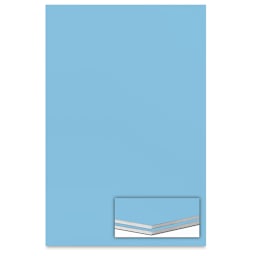Colored Foamboard - 20" x 30" x 3/16", Sky Blue, Single Sheet front