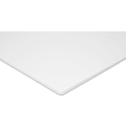 Fome-Cor Pro Specialty Dry Erase Foam Board - 20" x 30" x 3/16", White, Pkg of 2 Sheets, corner of sheet