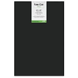 Fome-Cor Pro Black Chalk Foam Board - 20" x 30" x 3/16", Black, Pkg of 2 Sheets, in packaging