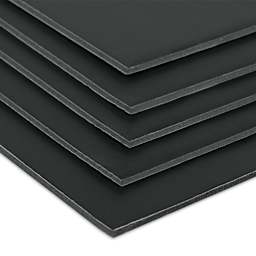 Pacon Ucreate Black Foam Board - 20" x 30", 3/16", Pkg of 10, close-up of corners of boards