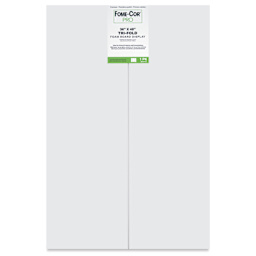 Fome-Cor Pro Folding Foam Pres Board - Tri-Fold, White, 36" x 48" x 3/16", front of packaging