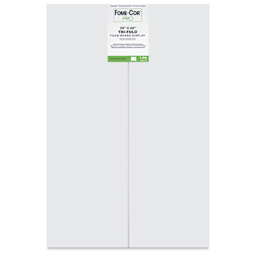 Fome-Cor Pro Folding Foam Pres Board - Tri-Fold, White, 28" x 40" x 3/16"