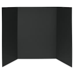 Fome-Cor Pro Folding Foam Pres Board - Tri-Fold, Black, 36" x 48" x 3/16", folded open