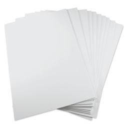 Flipside White Foam Boards - 20" x 30" x 3/16", Pkg of 40, fanned out