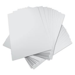 Flipside White Foam Boards - 24" x 36" x 3/16", Pkg of 25, fanned out