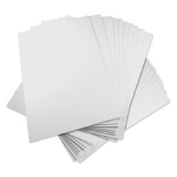 Flipside White Foam Boards - 8" x 10" x 3/16", Pkg of 25, fanned out
