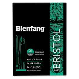 Bienfang Bristol Pad - 9" x 12", Smooth, 20 Sheets