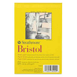 Strathmore 300 Series Bristol Pad - 4" x 6", Smooth, 20 Sheets, front
