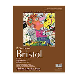 Strathmore Bristol Pad - 11" x 14", Vellum, front of the pad