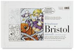 Strathmore 200 Sequential Series Bristol Pad - 11'' x 17'', Smooth, 24 Sheets