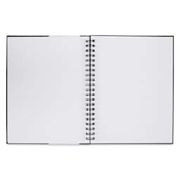 Strathmore 300 Series Bristol Hardcover Wirebound Art Book - 8-1/2" x 11", open