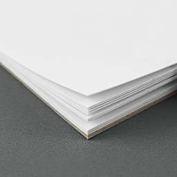 Blick Bristol Pad - 14" x 17", Smooth, 15 Sheets, close up of pad corner