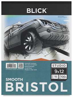 Smooth Bristol Pad, 15 Sheets  Front cover of Pad