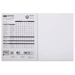 Chartpak Ad Marker Pads - Inside 9" x 12" pad showing Inkblock panel