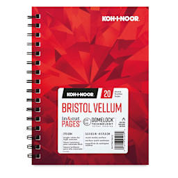 Koh-I-Noor Bristol Pad - Vellum, 8-1/2" x 5-1/2", 20 Sheets
