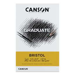 Canson Graduate Bristol Pad - 5-1/2" x 8-1/2", front cover